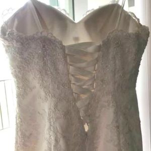 Mermaid Corset-Back Wedding Dress Size 8 Excellent Condition